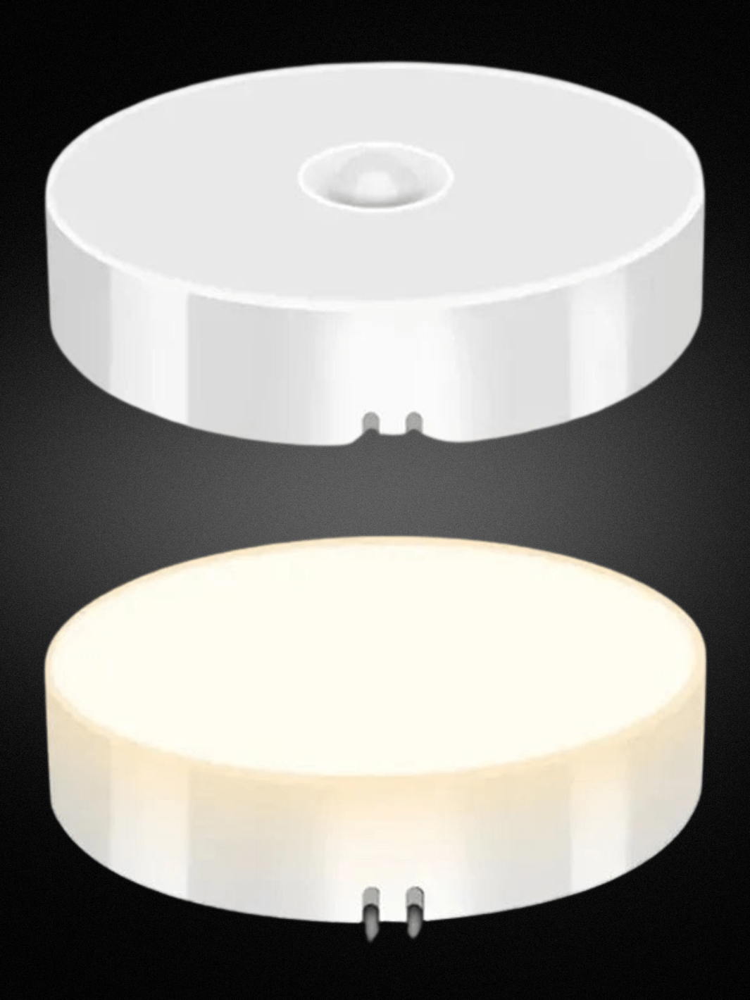 2Pcs / Blanc chaud