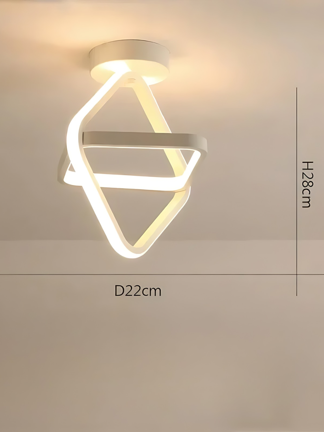 Plafonnier salon <br> Geometrica