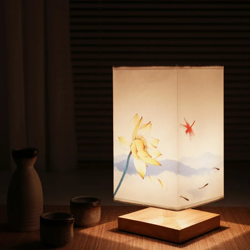 lampe de chevet japonaise
