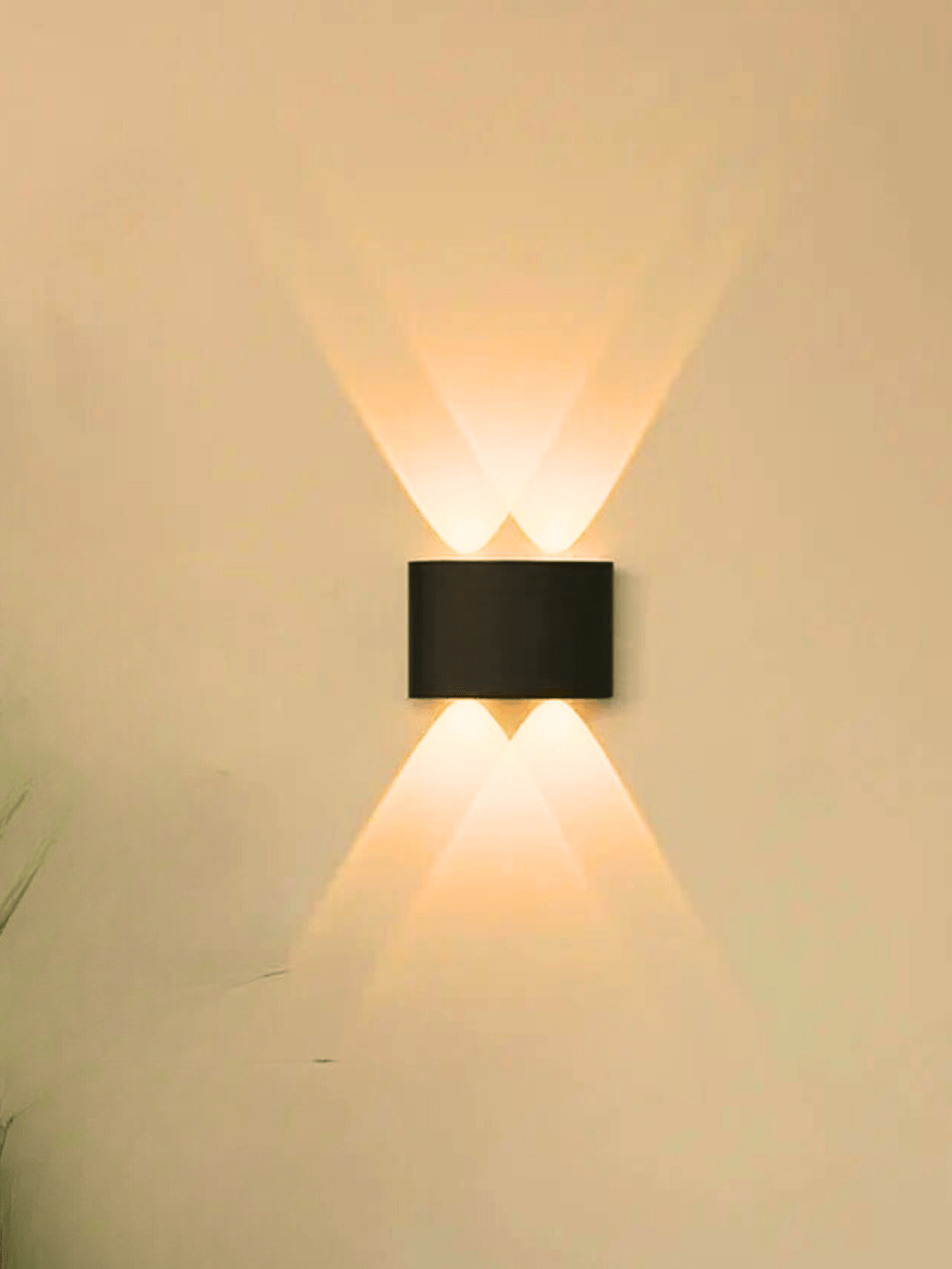 Applique Murale | LED pour Intérieur et Extérieur Noir / Blanc froid(5500-7000K)