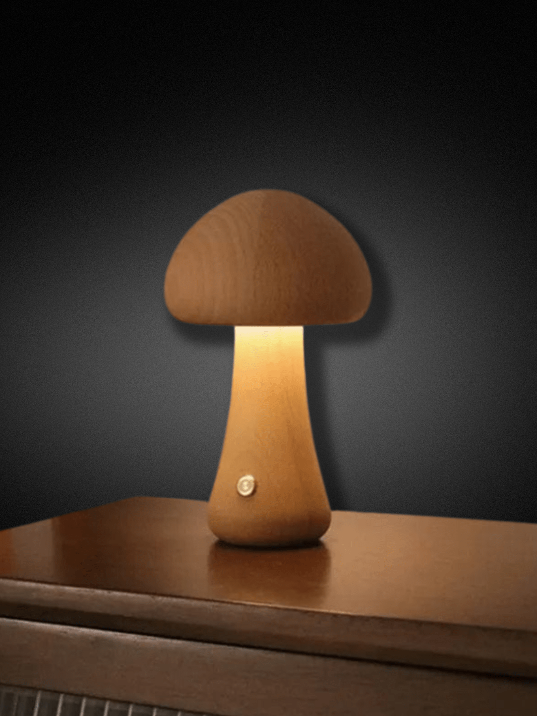 Lampe Champignon | Élégance Naturelle Noyer