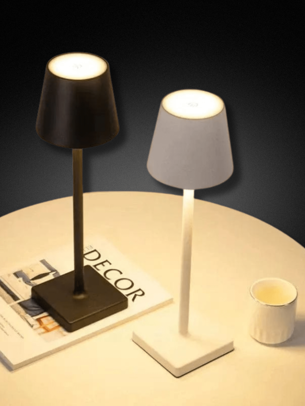 Lampe de Bureau | Sans Fil Tactile Blanc