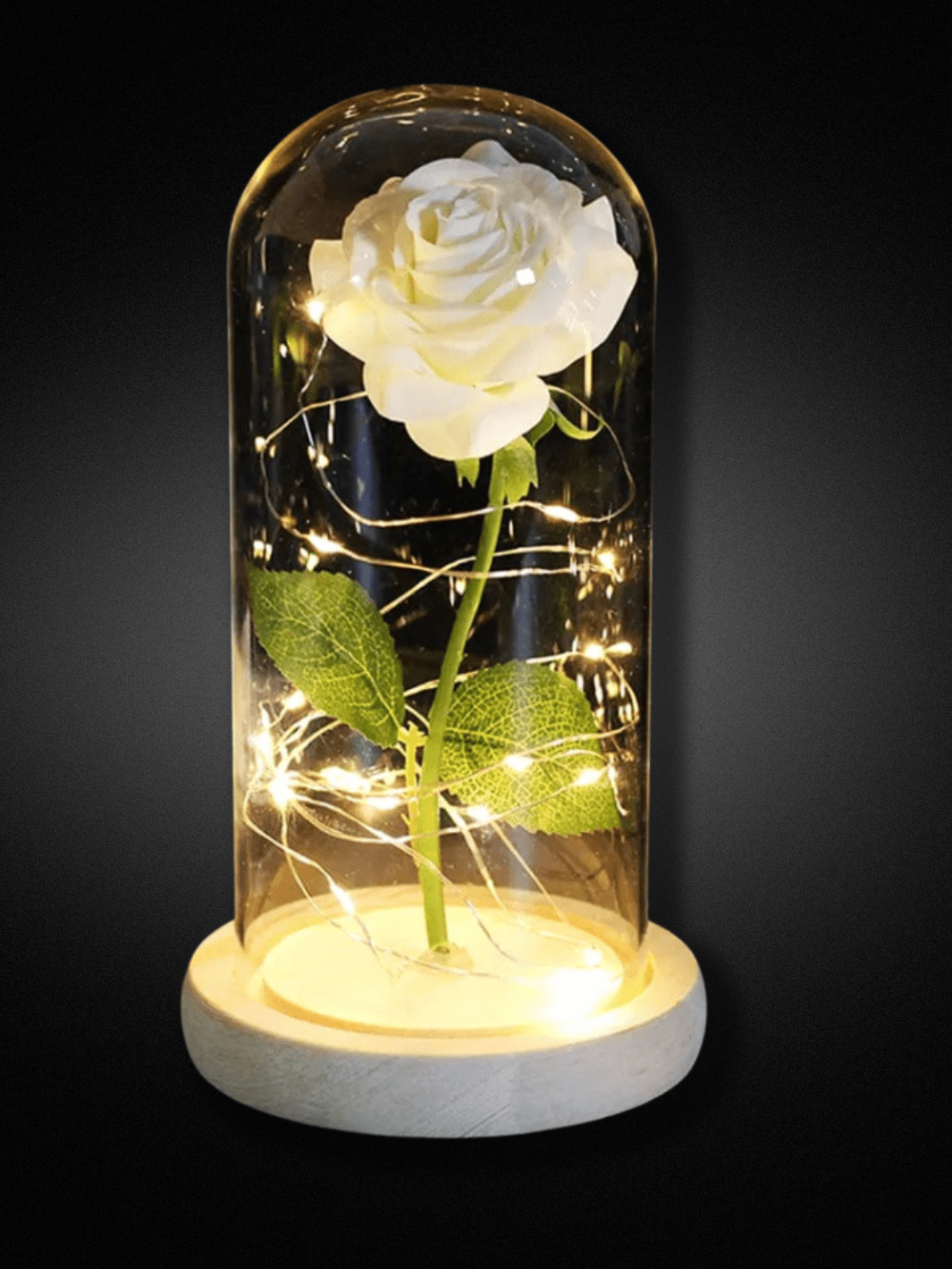 Lampe de chevet | Romantique white base bright