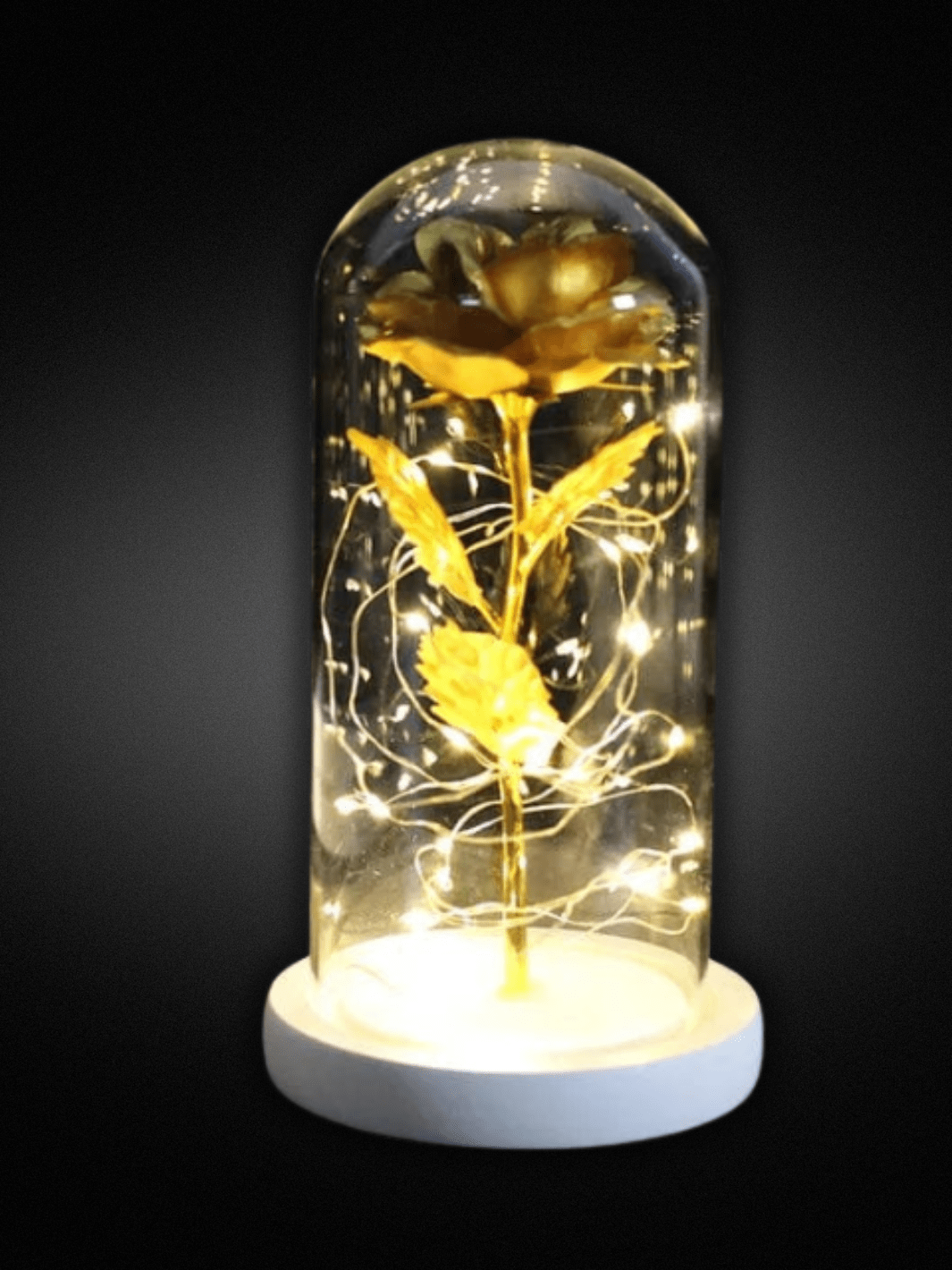 Lampe de chevet | Romantique white base gold