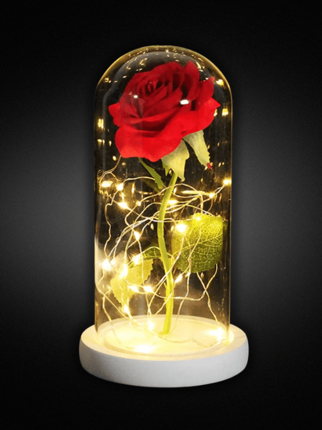 Lampe de chevet | Romantique white with red 2