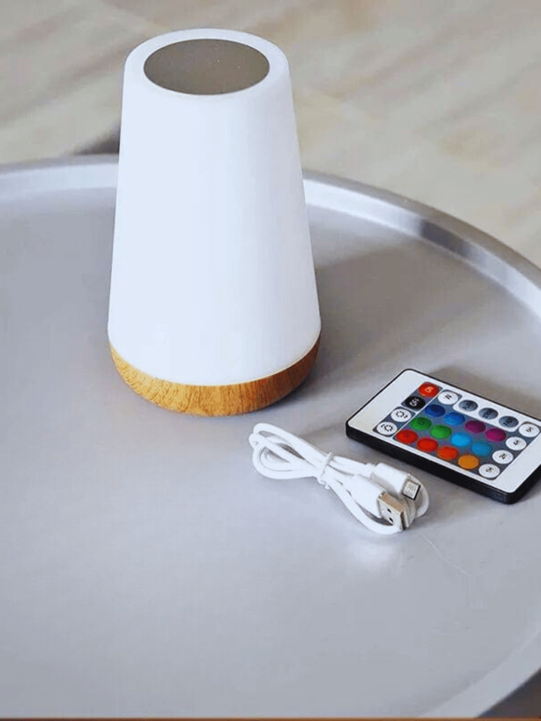 Lampe de chevet | Tactile Bois bois