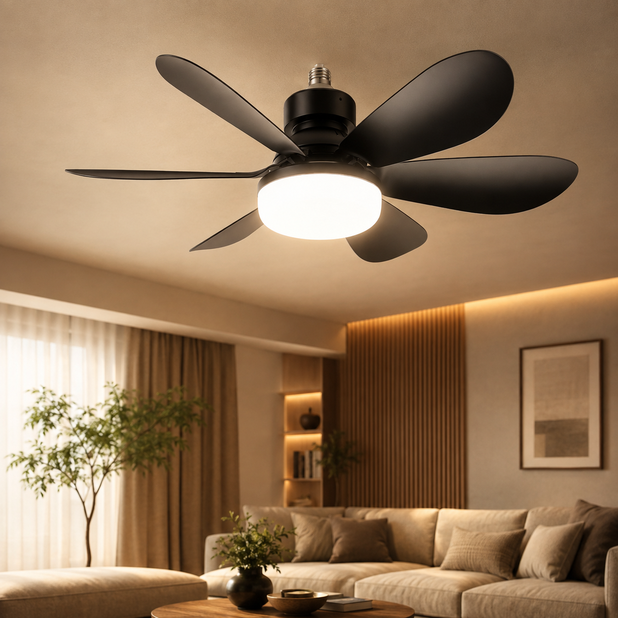 Plafonnier Ventilateur LED Silencieux