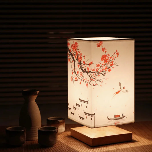 lampe de chevet japonaise