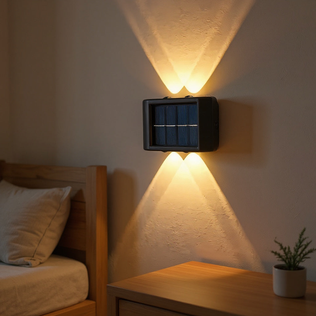 Applique Murale Solaire Waterproof dans un intérieur chaleureux