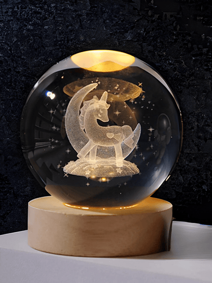 Boule de Cristal | Élégance  Licorne / China