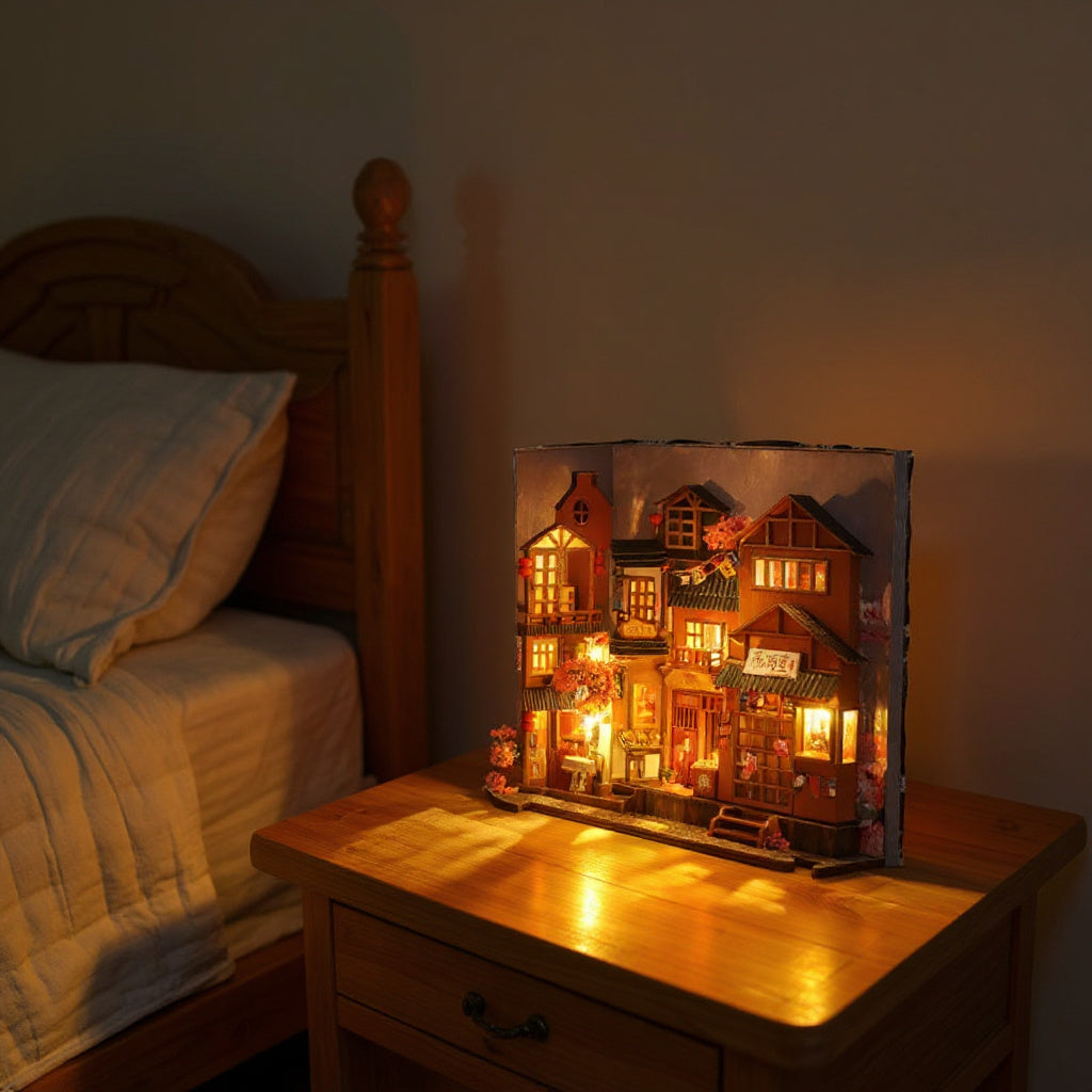 BookNook japonais dans un intérieur chaleureux