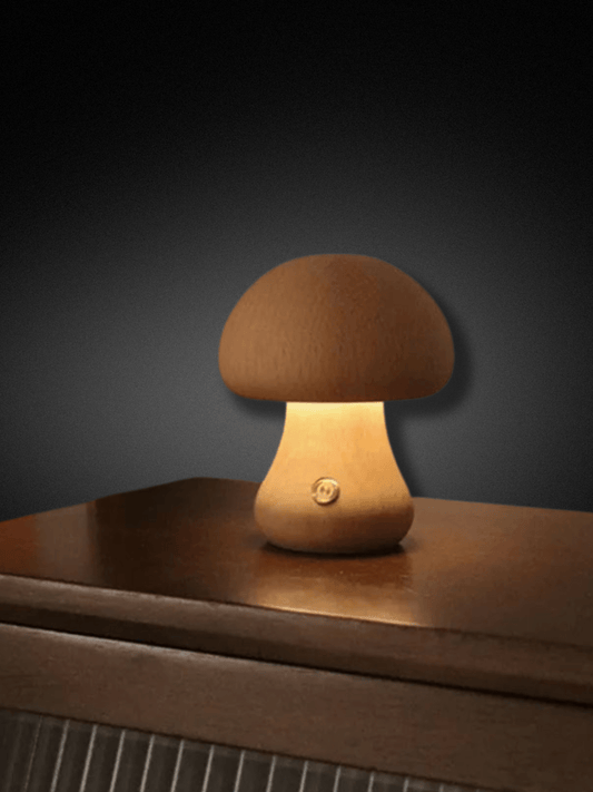 Lampe Champignon | Élégance Naturelle Bouleau