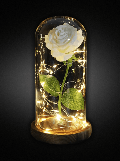 Lampe de chevet | Romantique brown base white