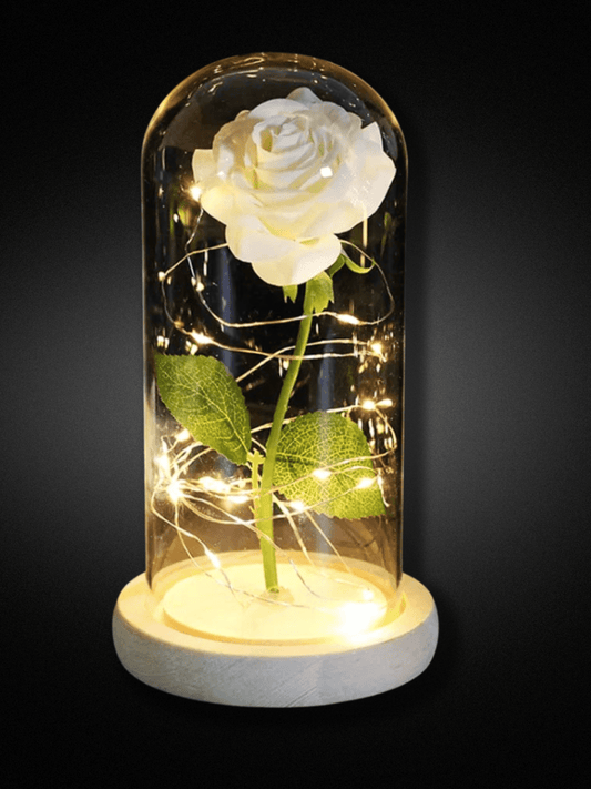 Lampe de Chevet | Romantique Rose Enchantée Blanc