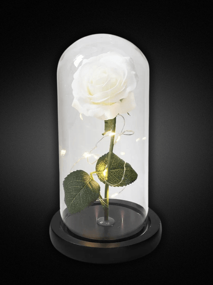 Lampe de chevet | Romantique white base black