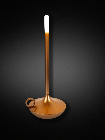 Lampe de Chevet Vintage | Chandelle Or rose