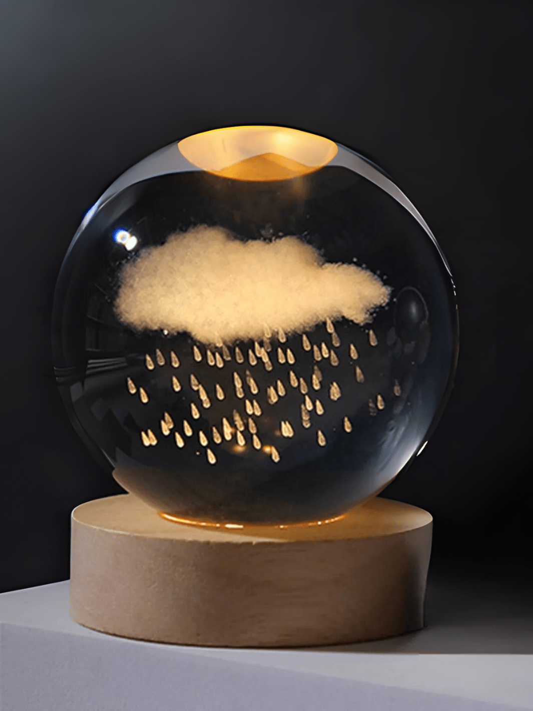 Lampe de Cristal | Nuage de pluie  Nuage de pluie