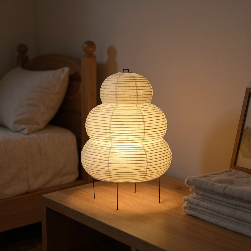 Lampe Japonaise Sérénité dans un intérieur chaleureux