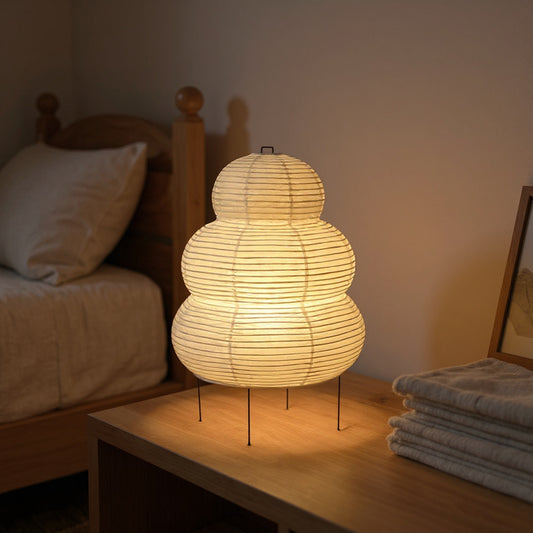 Lampe Japonaise Sérénité dans un intérieur chaleureux