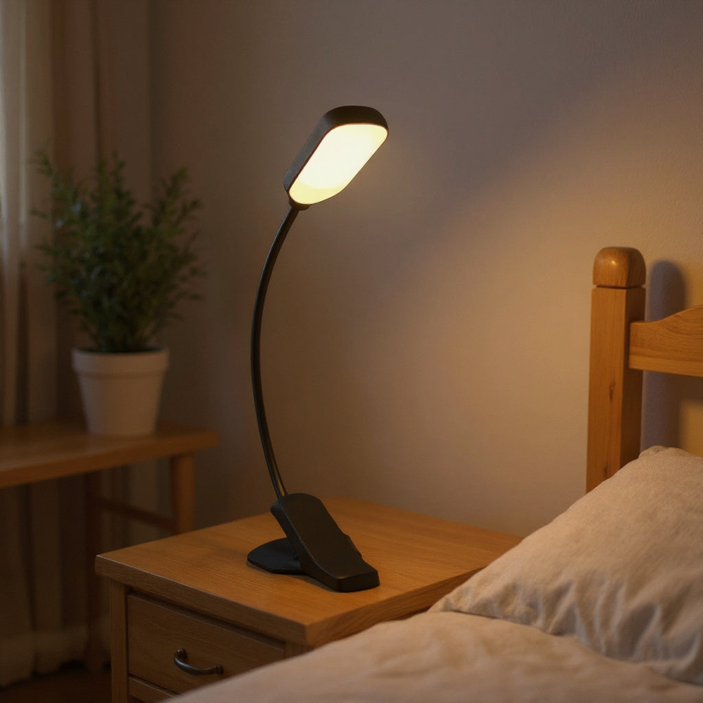Lampe LED Veilleuse à Clipser dans un intérieur chaleureux