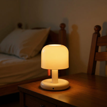 Mini Lampe Champignon Rechargeable dans un intérieur chaleureux