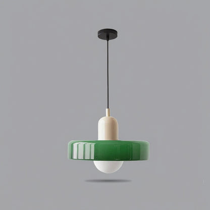 Plafonnier Méditerranée - Beige et Vert émeraude