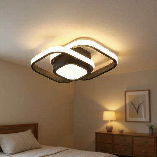 Plafonnier Geometrica dans un intérieur chaleureux