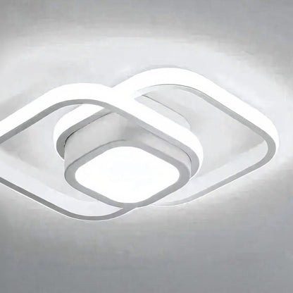 Plafonnier Geometrica - B Blanc / Variateur avec télécommande, B Blanc / Blanc chaud