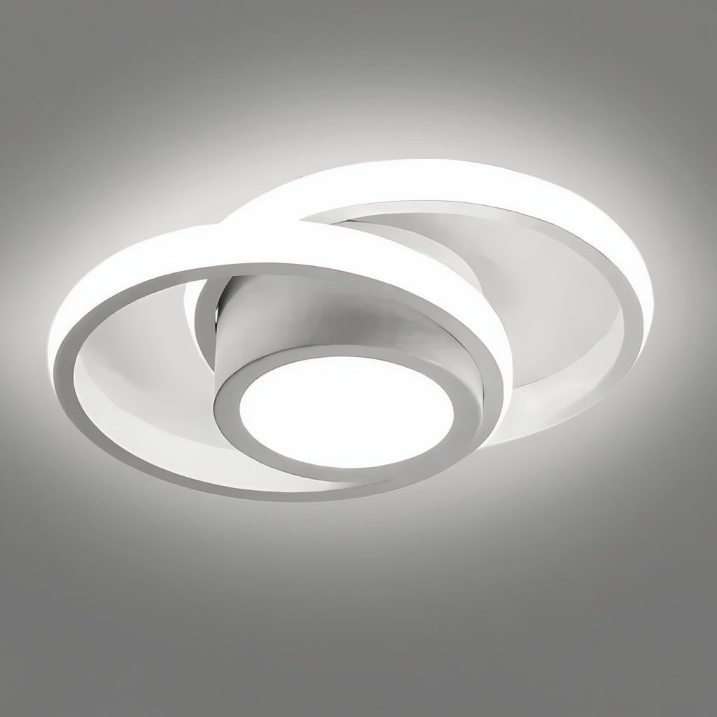 Plafonnier Geometrica - D Blanc / Variateur avec télécommande, D Blanc / Blanc chaud