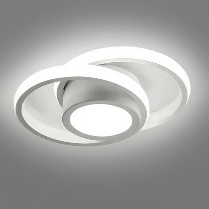 Plafonnier Geometrica - D Blanc / Variateur avec télécommande, D Blanc / Blanc chaud