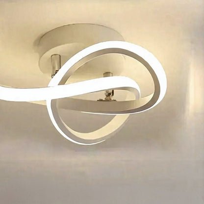 Plafonnier Geometrica - A Blanc / Variateur avec télécommande, A Blanc / Blanc chaud